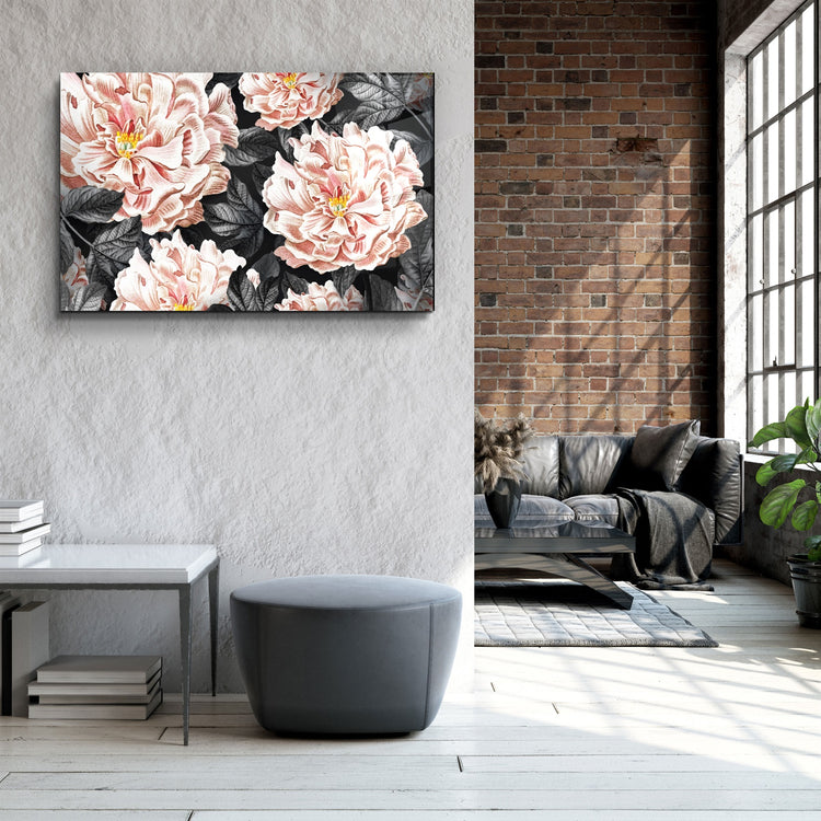 ・"Flower"・Glass Wall Art | Artdesigna Glass Printing Wall Arts.