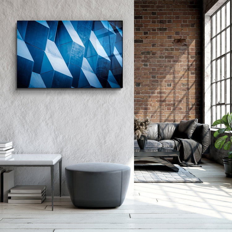 ・"Geometric Shapes"・Glass Wall Art | Artdesigna Glass Printing Wall Arts.