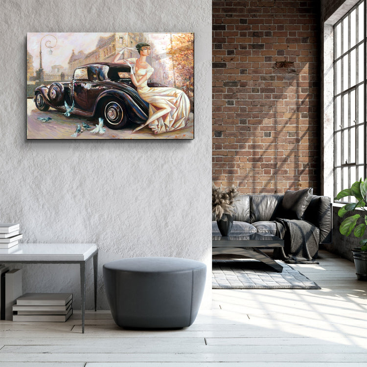 ・"Bridda Car"・Glass Wall Art | Artdesigna Glass Printing Wall Arts.