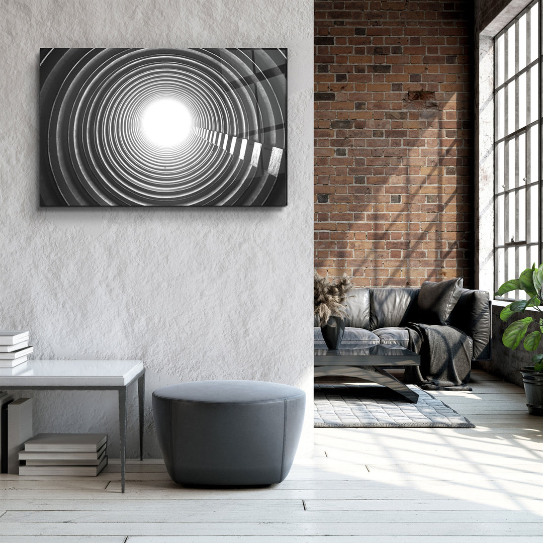 ・"The End of Tunnel"・Glass Wall Art | Artdesigna Glass Printing Wall Arts.