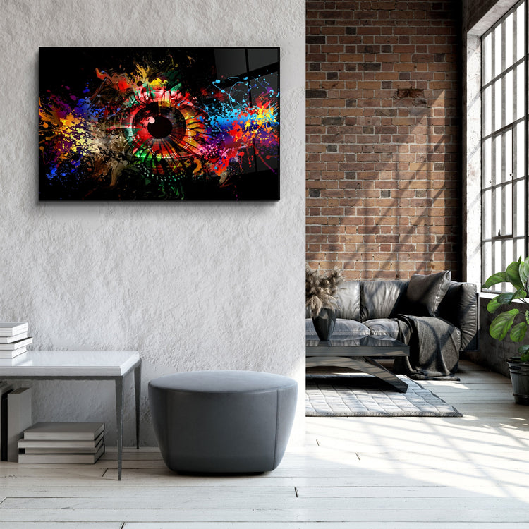 ・"Eye of the Future"・Glass Wall Art | Artdesigna Glass Printing Wall Arts.