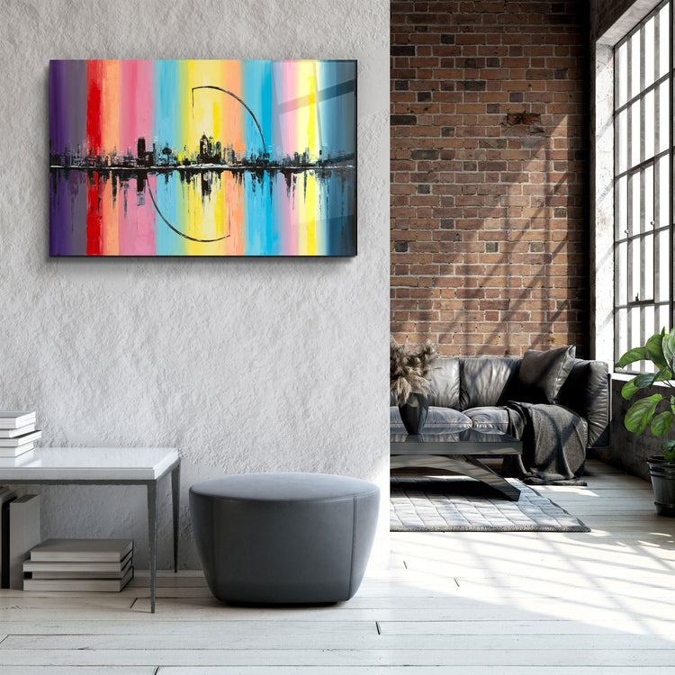 ・"CityLine"・Glass Wall Art | Artdesigna Glass Printing Wall Arts.