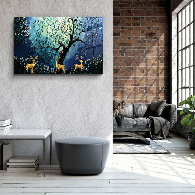 ・"Cute Forest"・Glass Wall Art | Artdesigna Glass Printing Wall Arts.