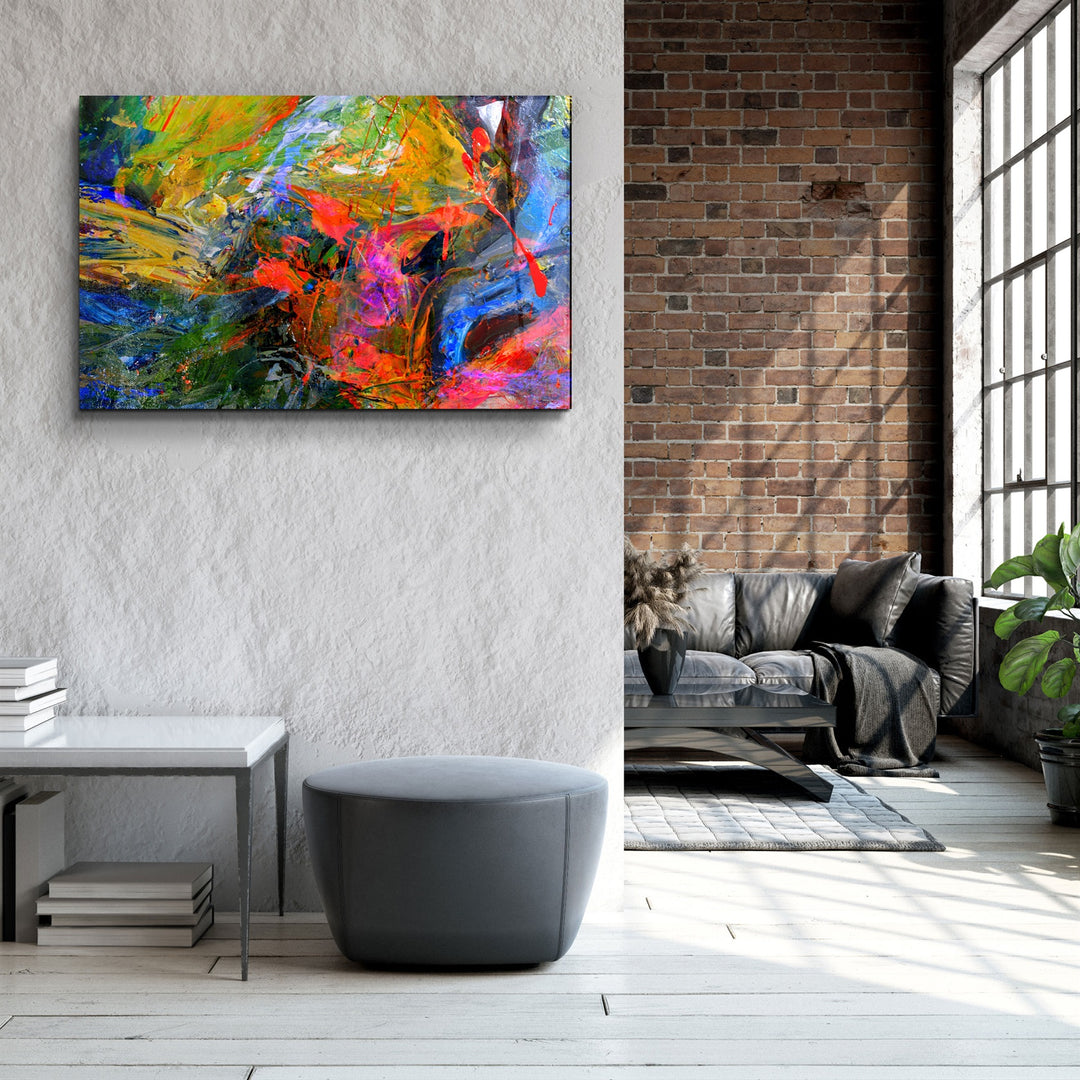 ・"Abstract Colors"・Glass Wall Art | Artdesigna Glass Printing Wall Arts.