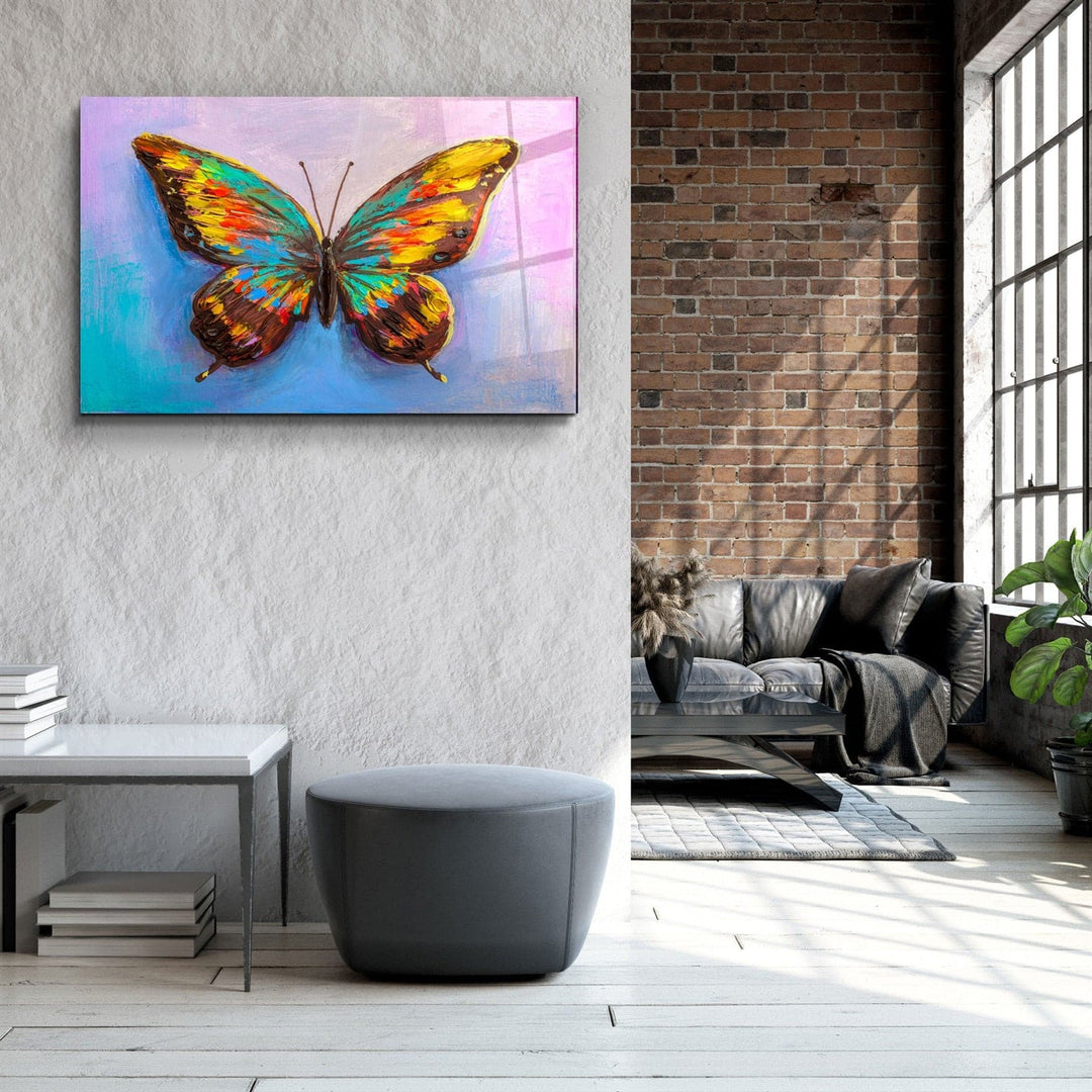 ・"Butterfly 4"・Glass Wall Art | Artdesigna Glass Printing Wall Arts.