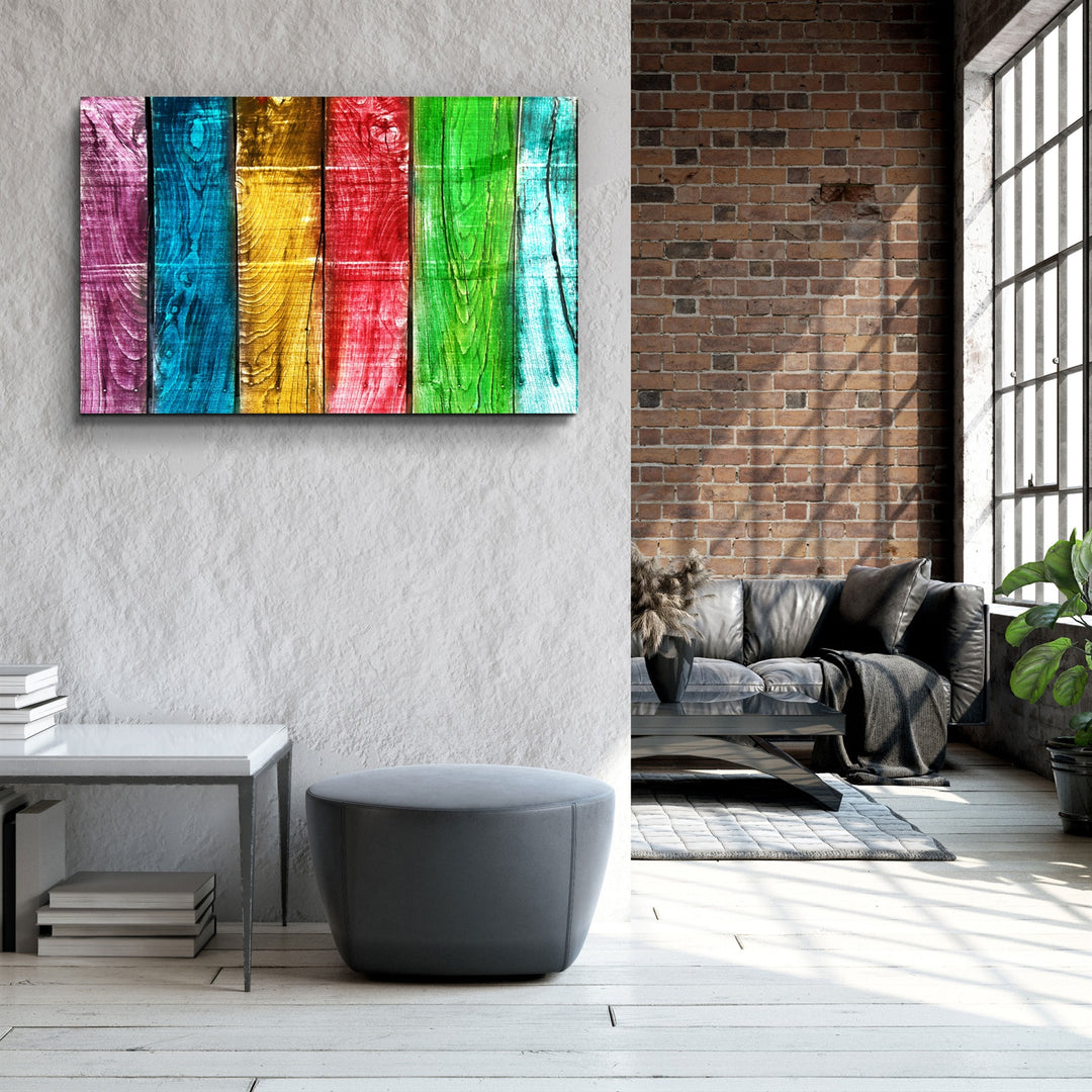 ・"Painted Wood V2"・Glass Wall Art | Artdesigna Glass Printing Wall Arts.