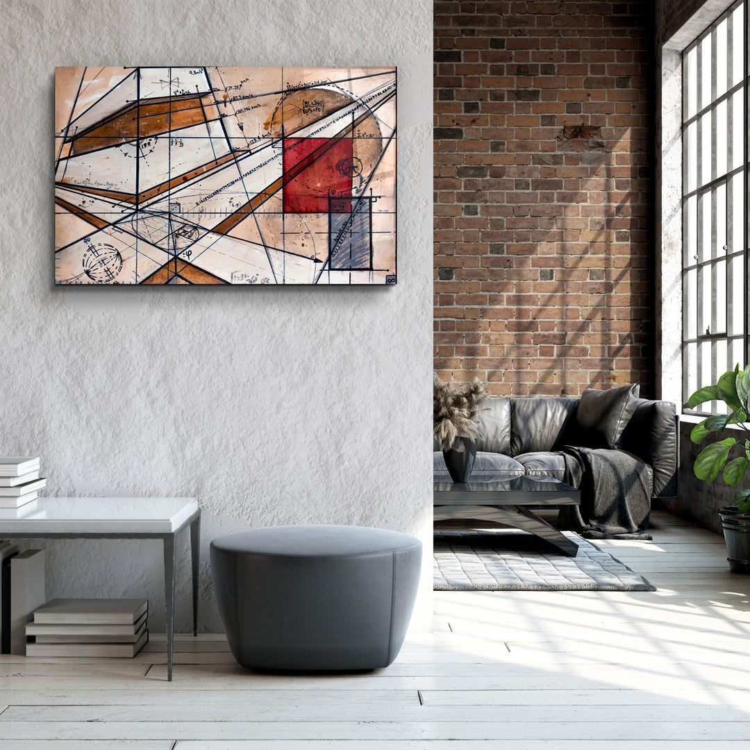 ・"Abstract Calculus"・Glass Wall Art | Artdesigna Glass Printing Wall Arts.