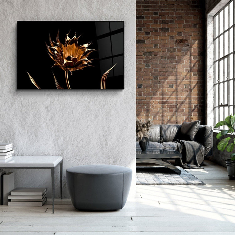 ・"Smooth Flower"・Glass Wall Art | Artdesigna Glass Printing Wall Arts.