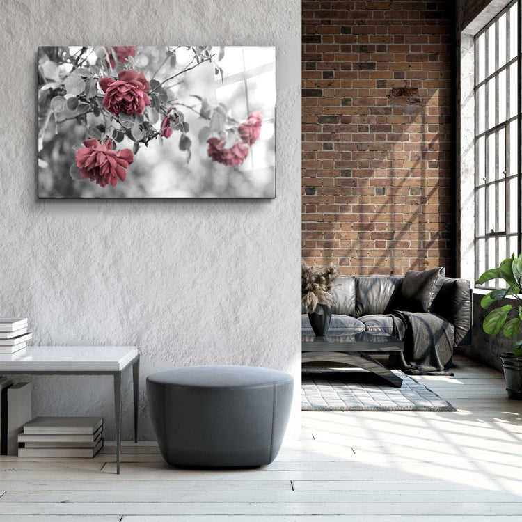 ・"Roses"・Glass Wall Art | Artdesigna Glass Printing Wall Arts.