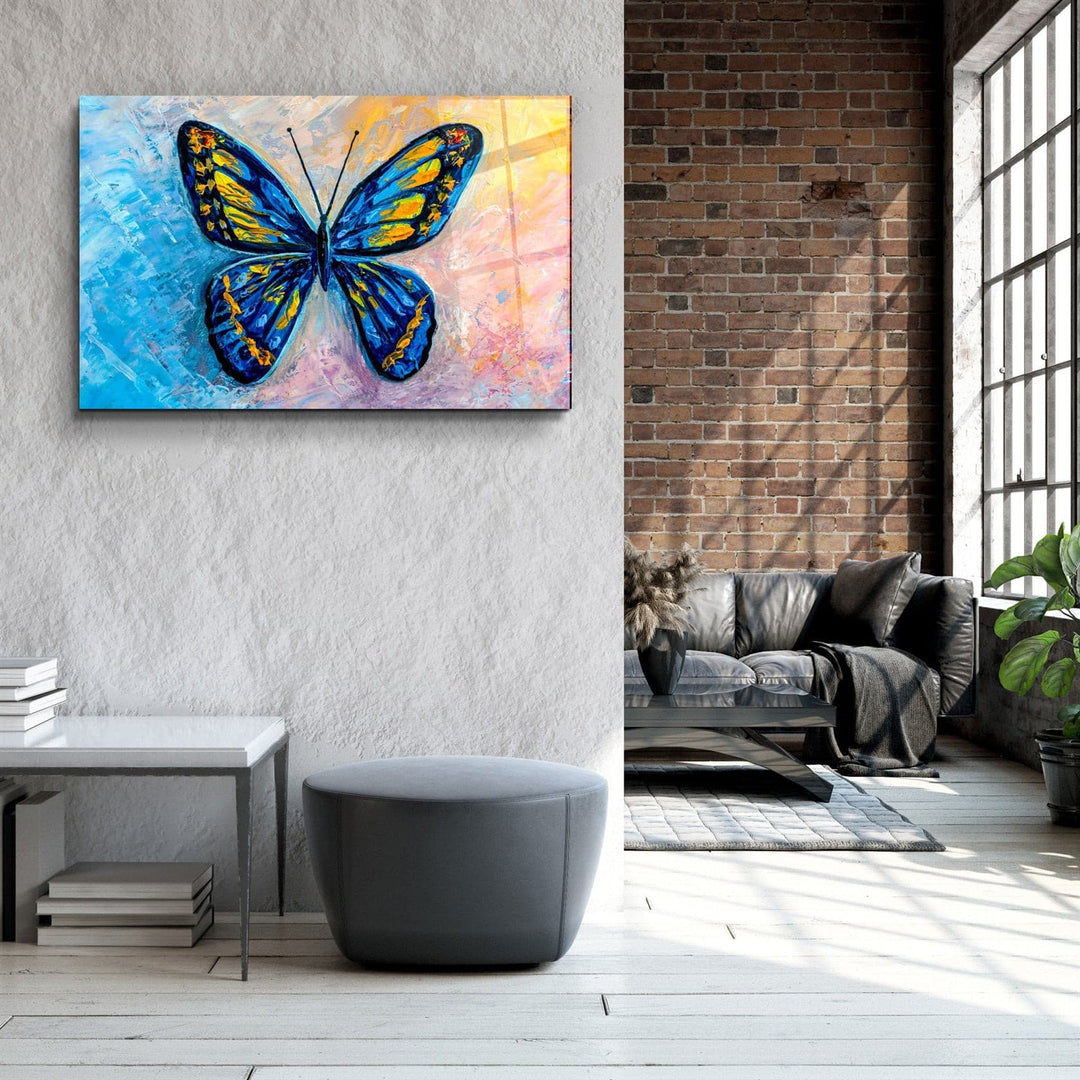 ・"Butterfly 6"・Glass Wall Art | Artdesigna Glass Printing Wall Arts.