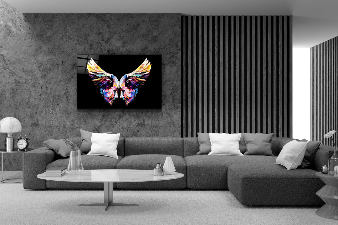 ・"Angel Faces"・Glass Wall Art | Artdesigna Glass Printing Wall Arts.