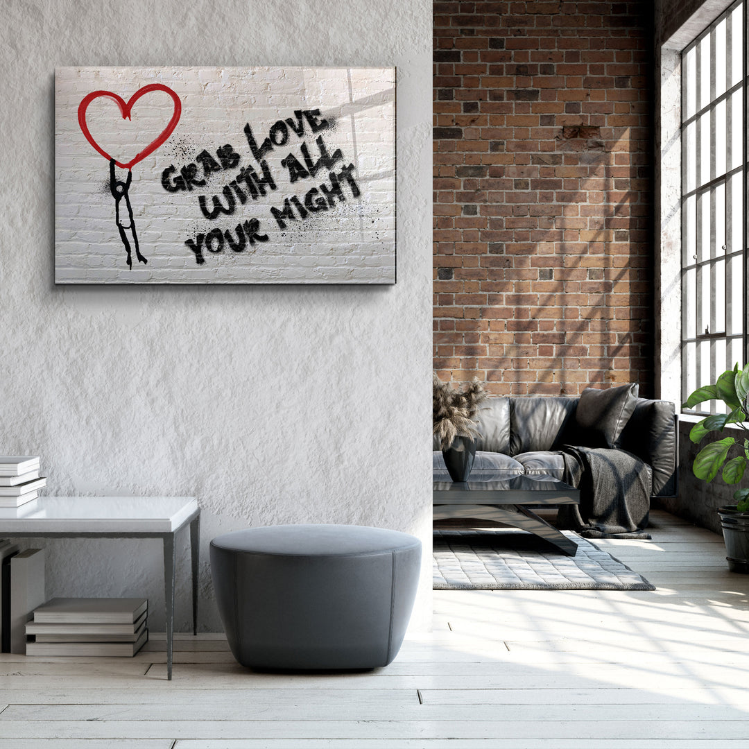 ・"Love"・Glass Wall Art | Artdesigna Glass Printing Wall Arts.