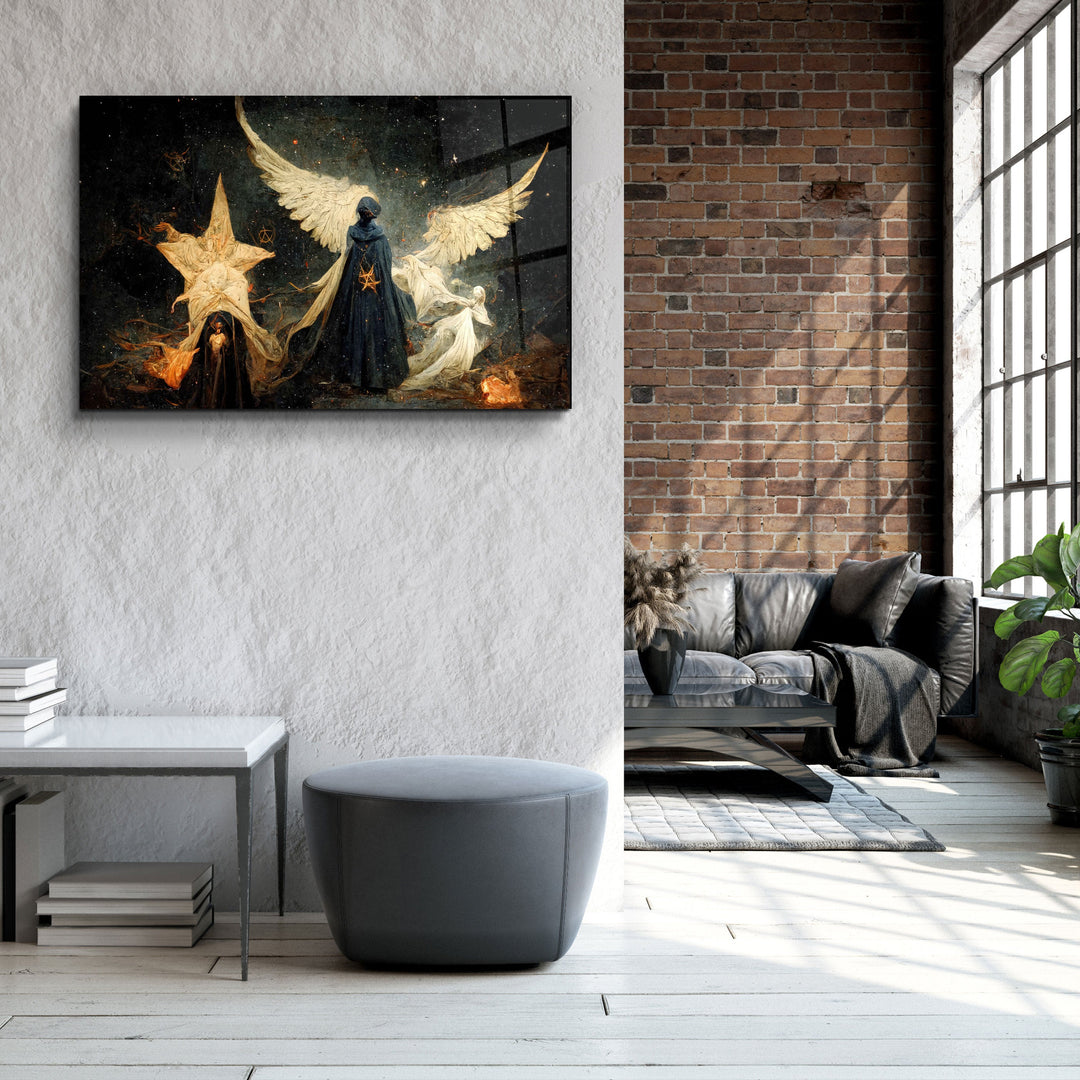 ・"Angels of the Secret World"・Secret World Collection Glass Wall Art