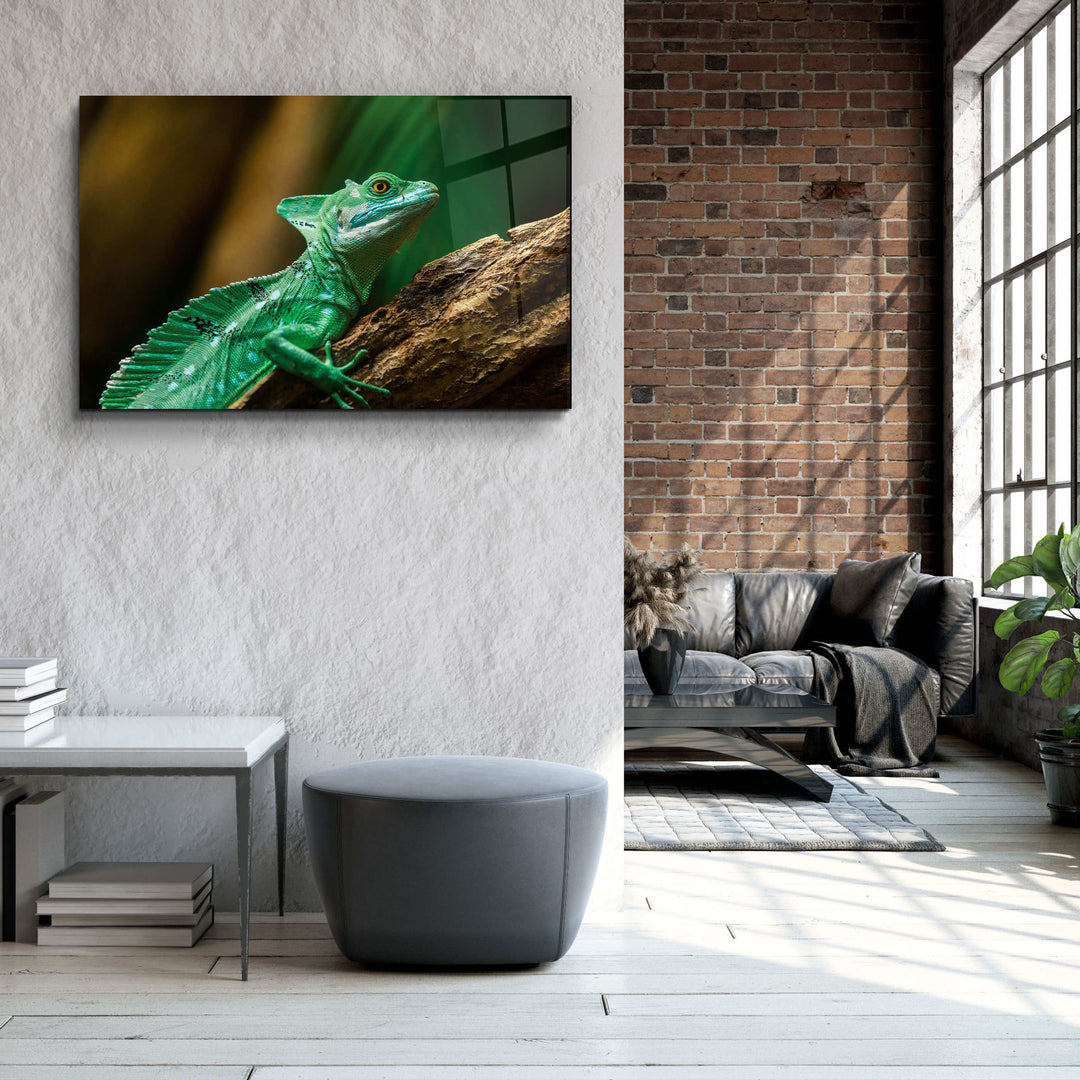 ・"Wild Green"・Glass Wall Art