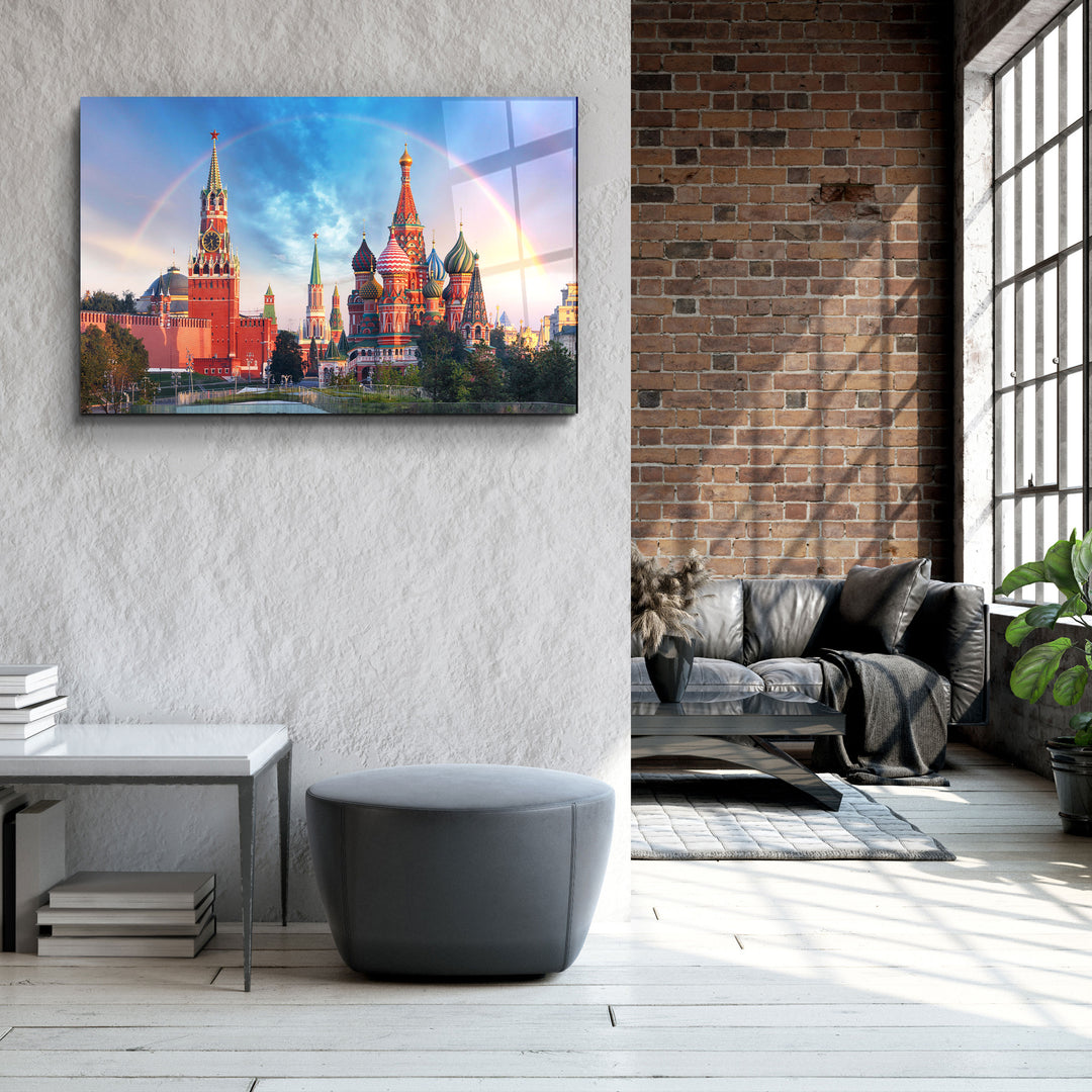 ・"Moscow - Russia"・Glass Wall Art