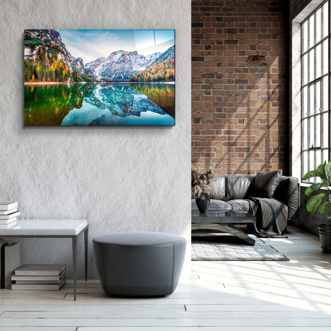 ・"Dolomite - Italy"・Glass Wall Art