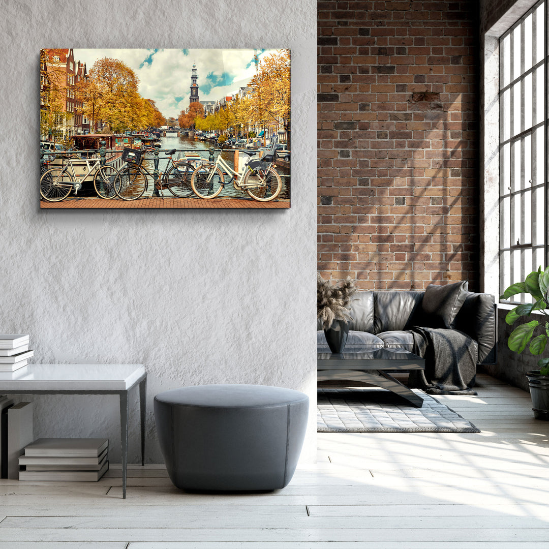 ・"Amsterdam"・Glass Wall Art