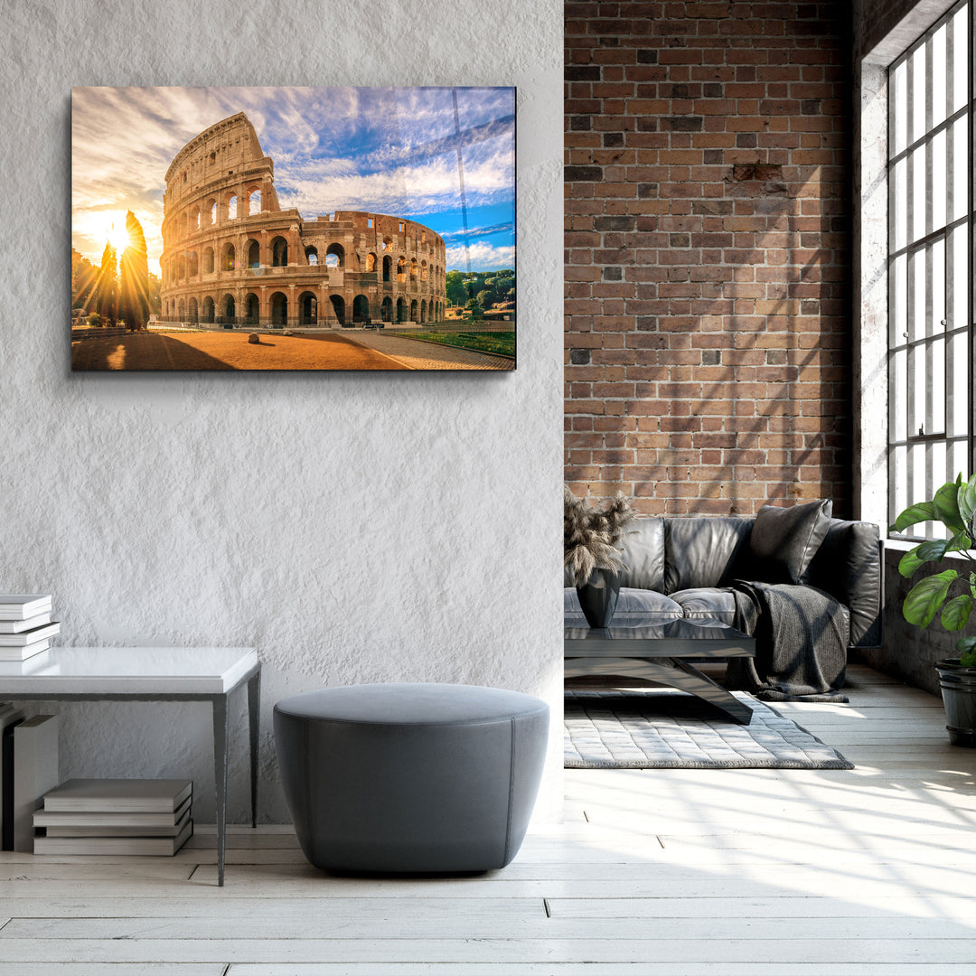 ・"Rome - Italy"・Glass Wall Art