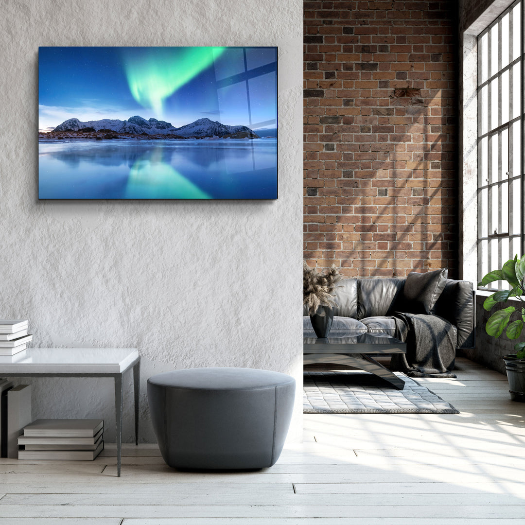 ・"Reflection Of The Northern Lights"・Glass Wall Art | Artdesigna Glass Printing Wall Arts.