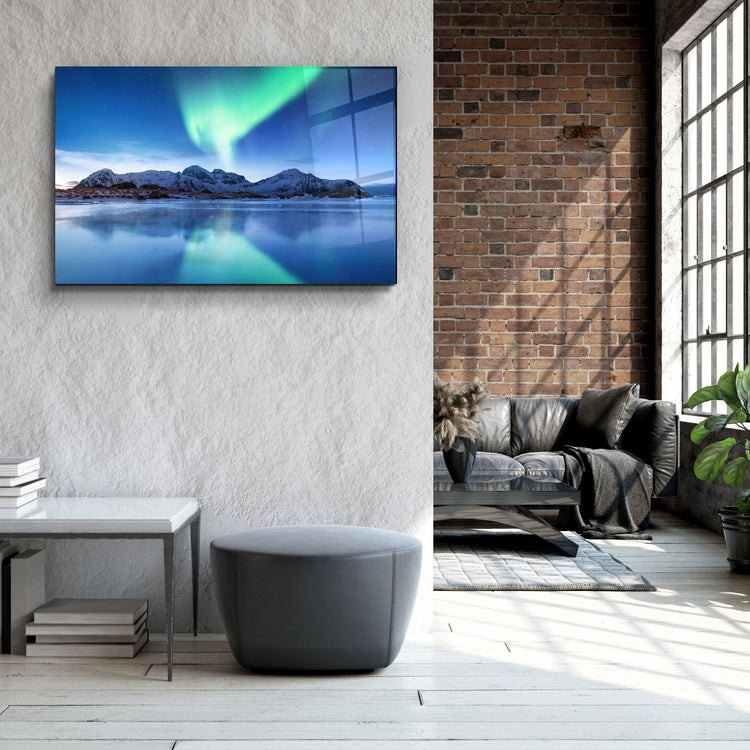 ・"Reflection Of The Northern Lights"・Glass Wall Art | Artdesigna Glass Printing Wall Arts.