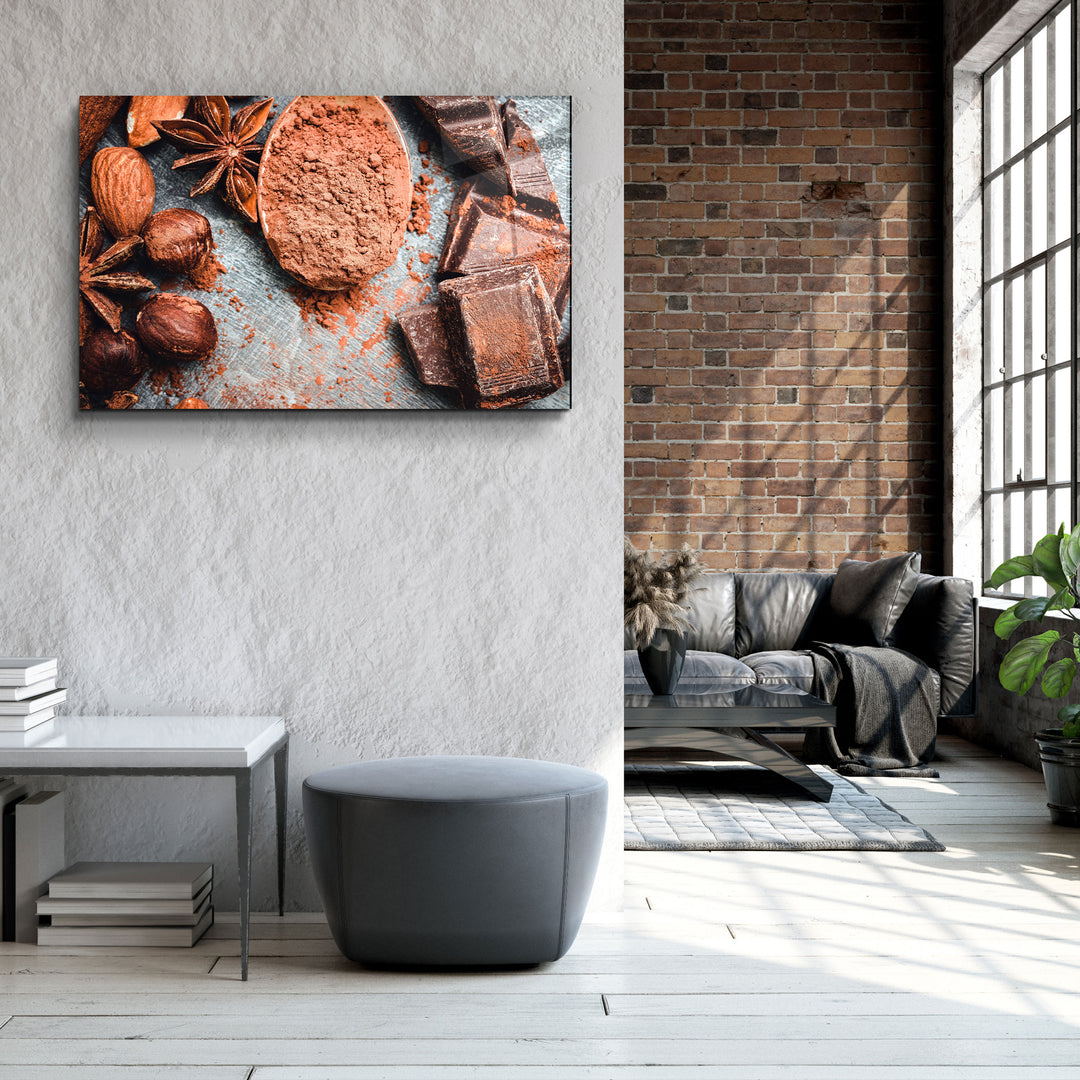 ・"Almond And Chocolate"・Glass Wall Art | Artdesigna Glass Printing Wall Arts.