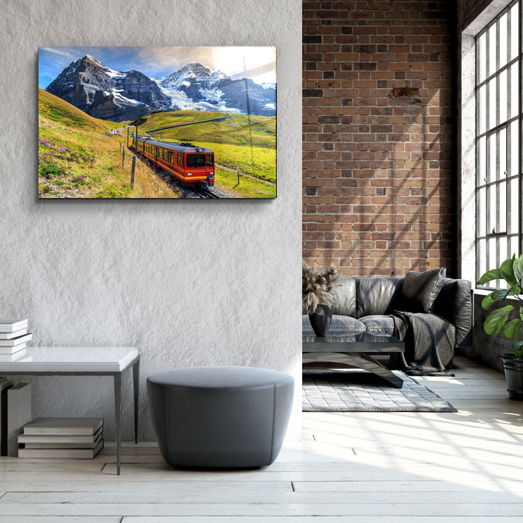 ・"Mountain Of Eiger"・Glass Wall Art | Artdesigna Glass Printing Wall Arts.