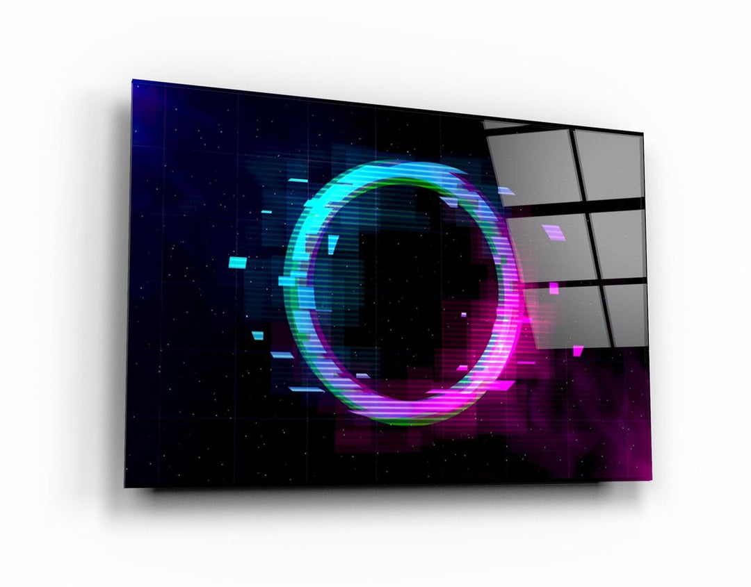 ・"Circle In the Space"・Glass Wall Art | Artdesigna Glass Printing Wall Arts.