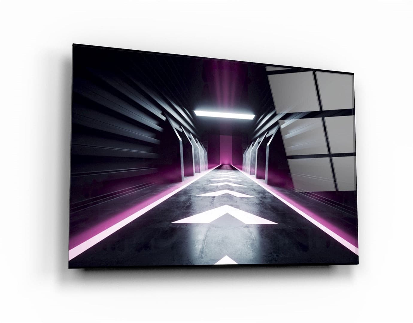 ・"Mystic Purple Gate"・Glass Wall Art | Artdesigna Glass Printing Wall Arts.