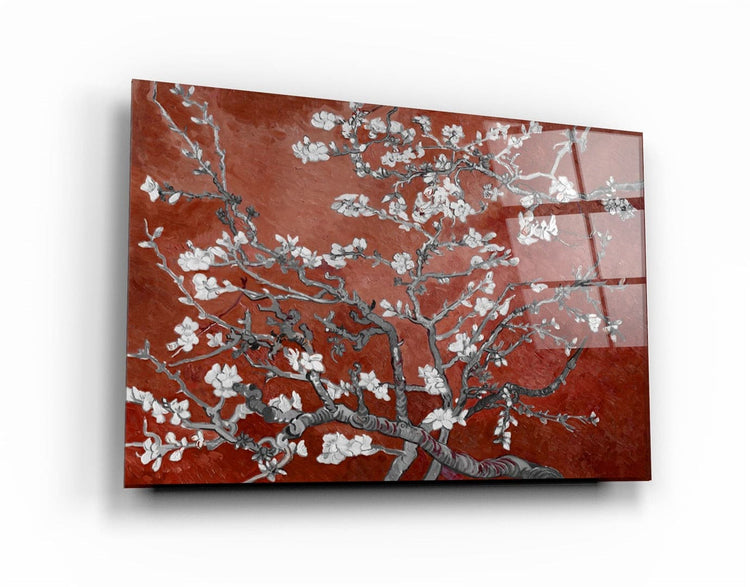 ・"Abstract Flowers V5"・Glass Wall Art | Artdesigna Glass Printing Wall Arts.