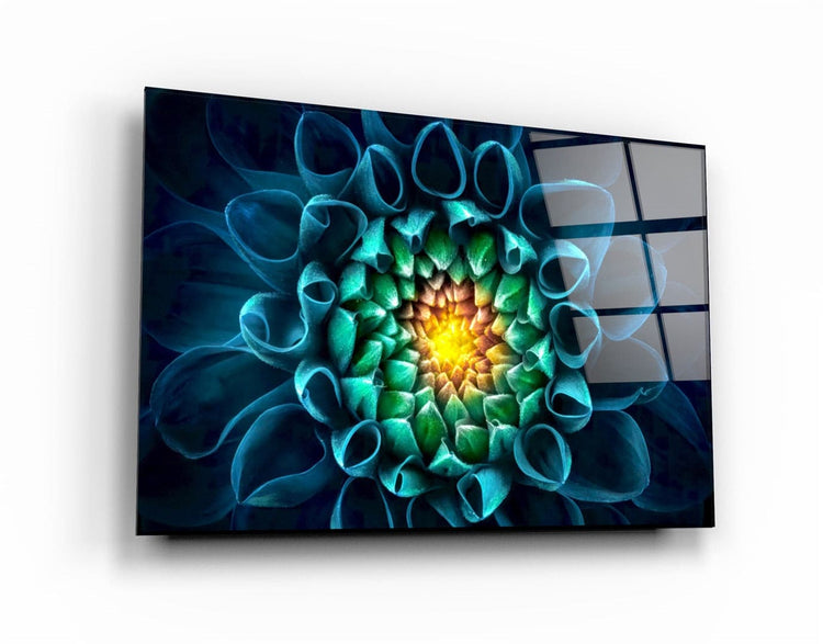 ・"Sun Inside the Flower"・Glass Wall Art | Artdesigna Glass Printing Wall Arts.