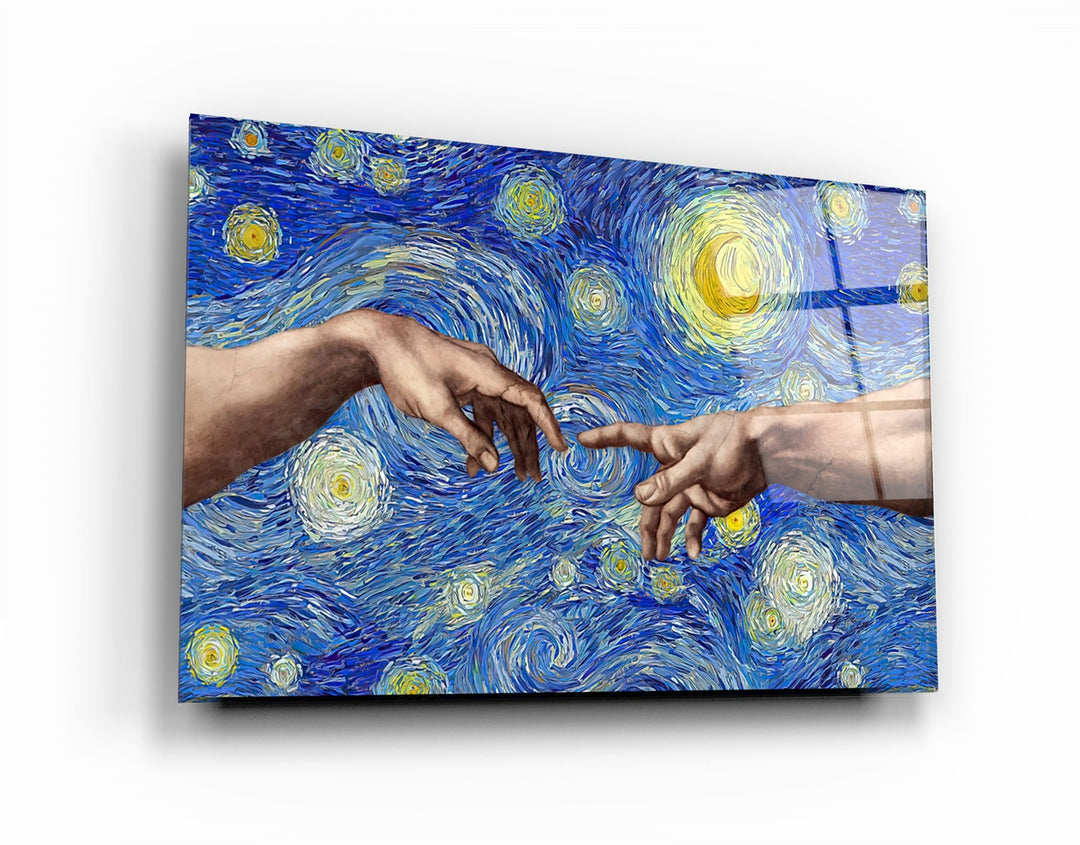 ・"Abstract Van Gogh"・Glass Wall Art | Artdesigna Glass Printing Wall Arts.