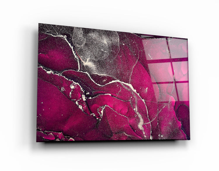 ・"Purple Wave Pattern V2"・Glass Wall Art | Artdesigna Glass Printing Wall Arts.