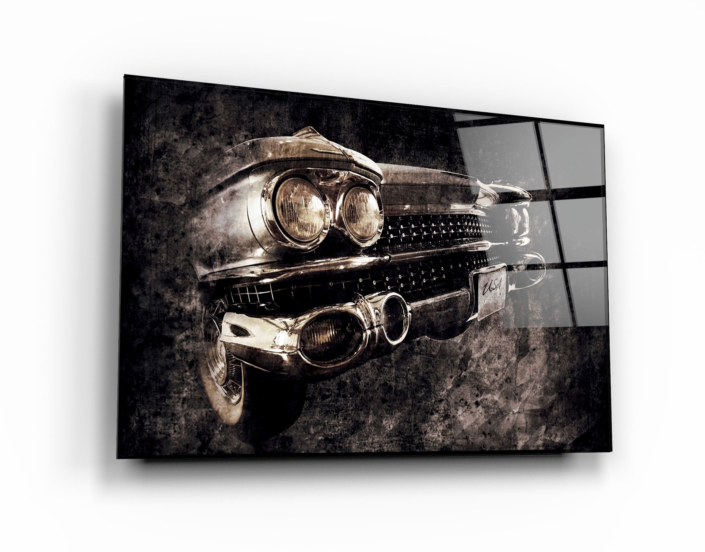 ・"Face Of The Classic"・Glass Wall Art | Artdesigna Glass Printing Wall Arts.