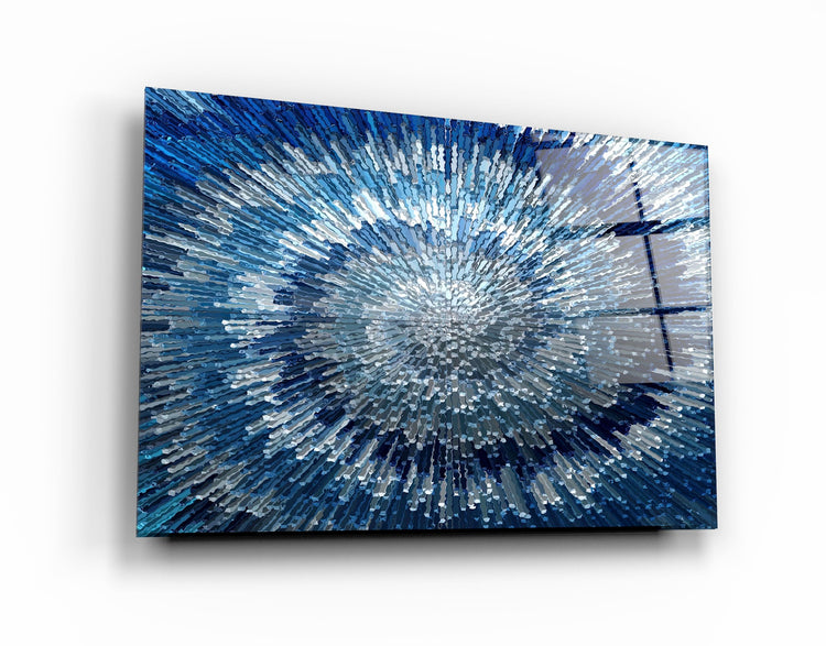 ・"Shades Of Blue"・Glass Wall Art | Artdesigna Glass Printing Wall Arts.