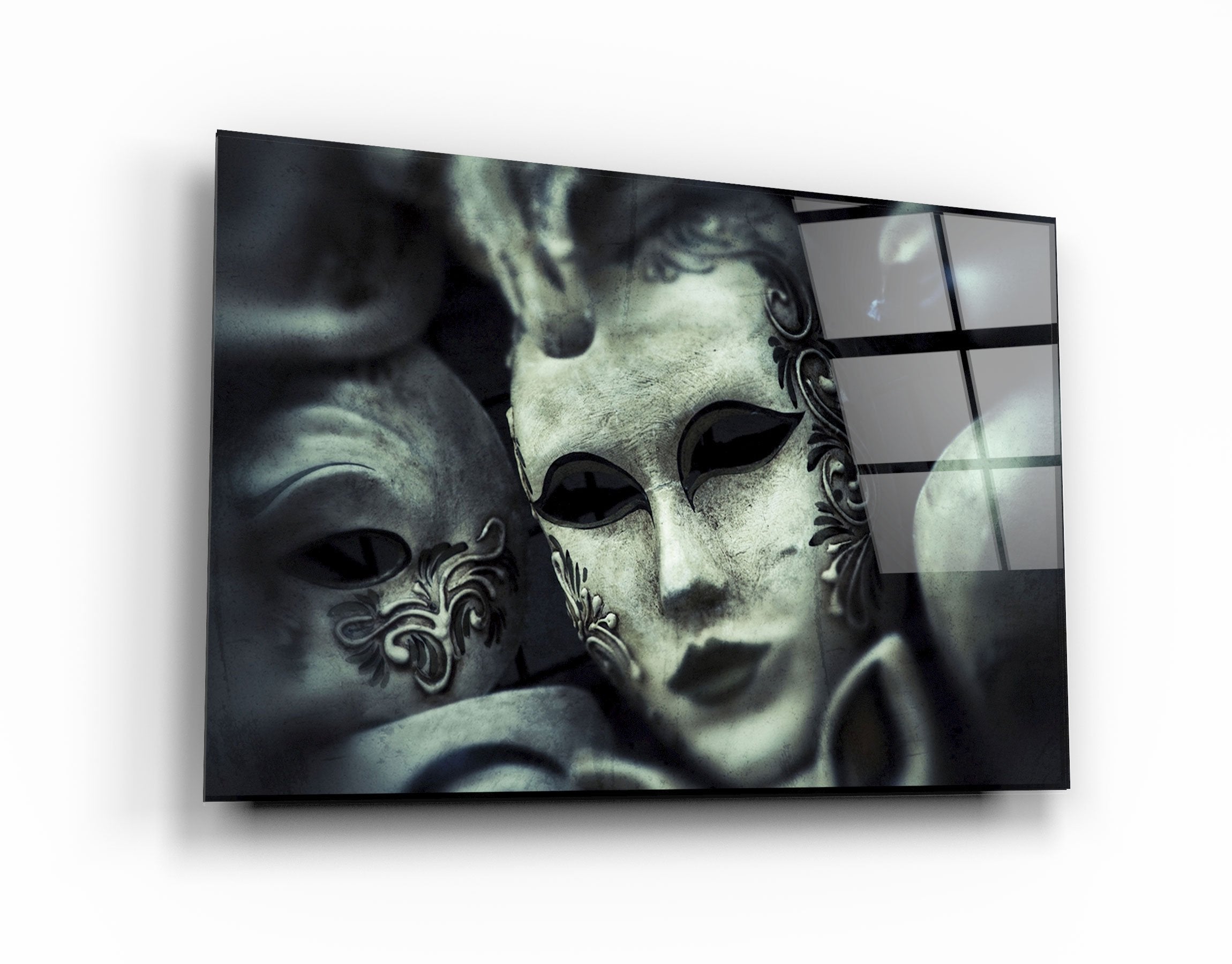 ・"Masquerade Ball"・Glass Wall Art | Artdesigna Glass Printing Wall Arts.