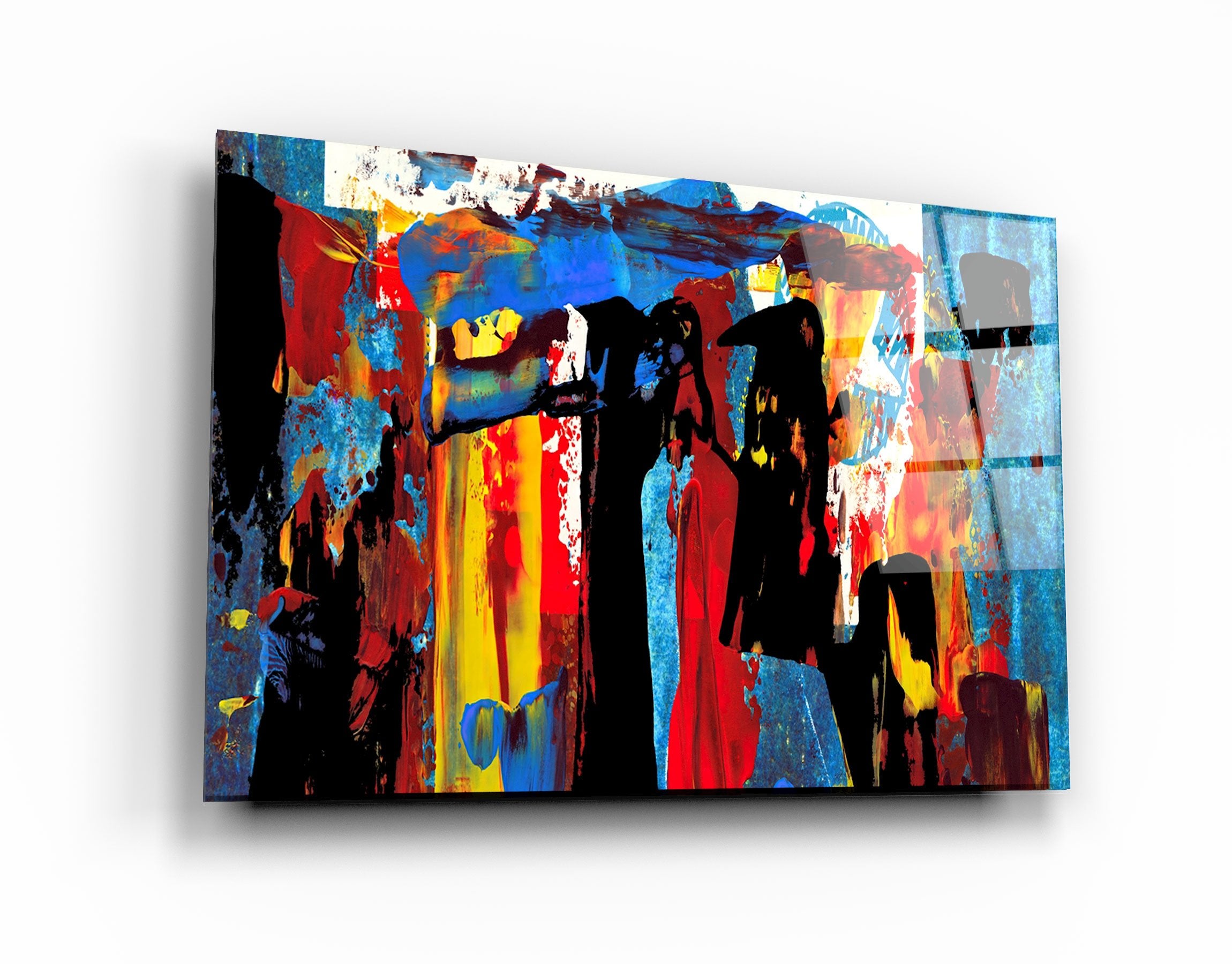 ・"African Abstract"・Glass Wall Art | Artdesigna Glass Printing Wall Arts.