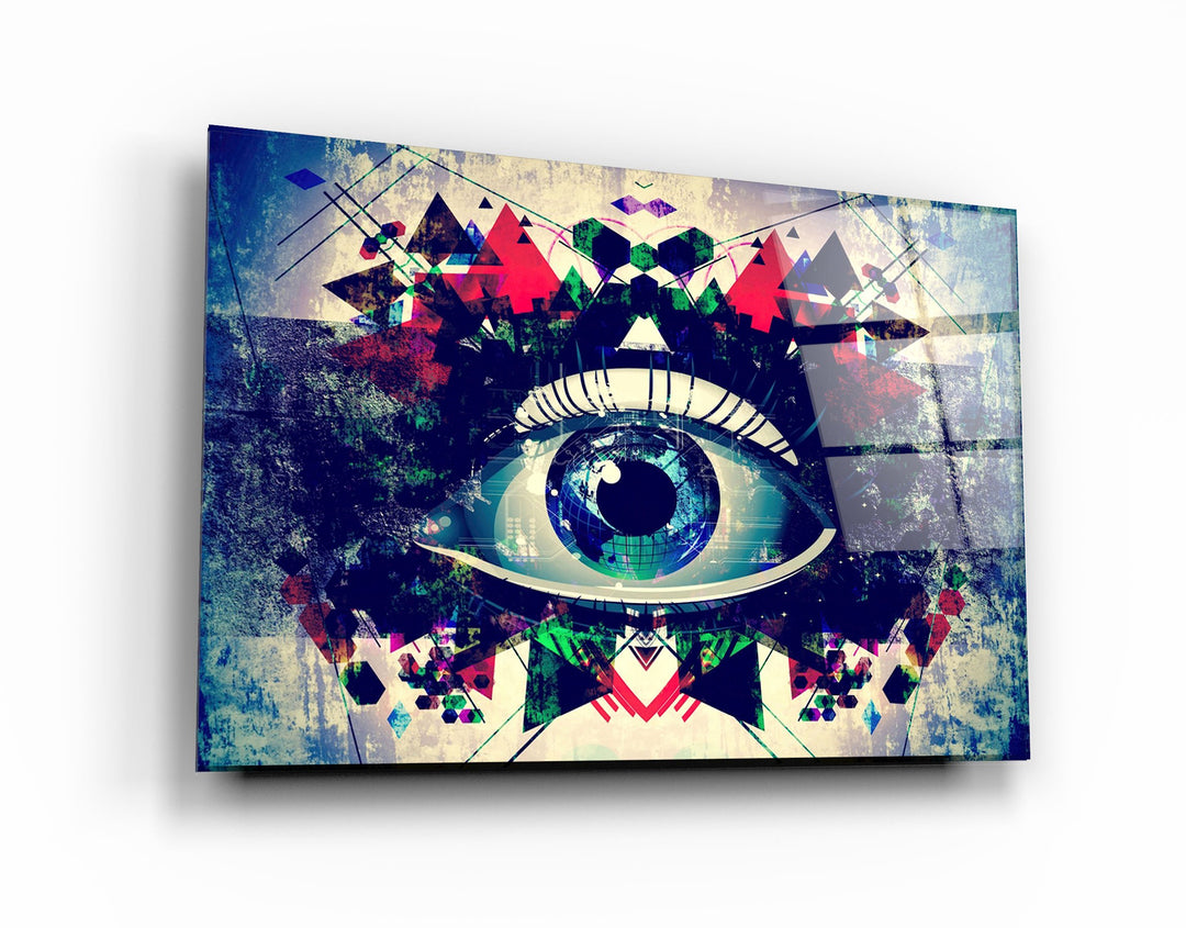 ・"Modern Eye"・Glass Wall Art | Artdesigna Glass Printing Wall Arts.