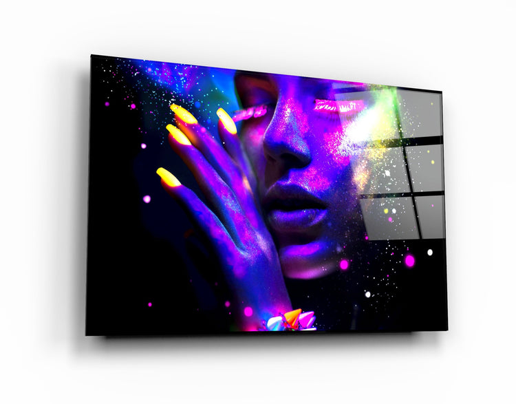 ・"Colorful Midnight"・Glass Wall Art | Artdesigna Glass Printing Wall Arts.