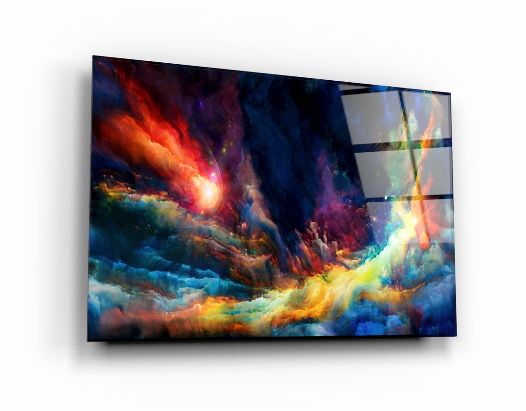 ・"Riot Of Colors"・Glass Wall Art | Artdesigna Glass Printing Wall Arts.