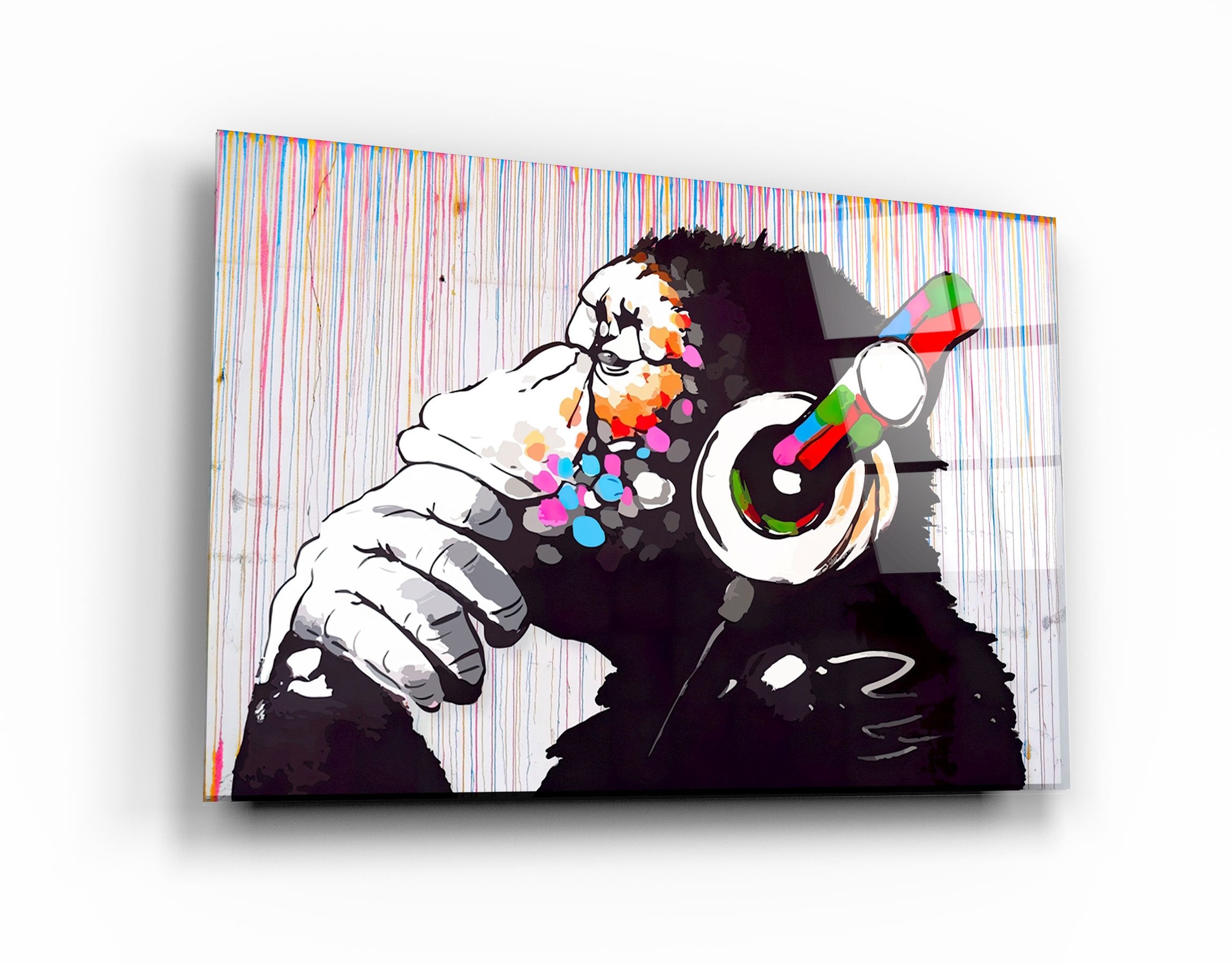 Wall Art, Mural Art, Glass Printing, Banksy hotsell Boy Glass Printing, Behind the Curtain Wall Decoration, Graffiti Glass Wall Art,