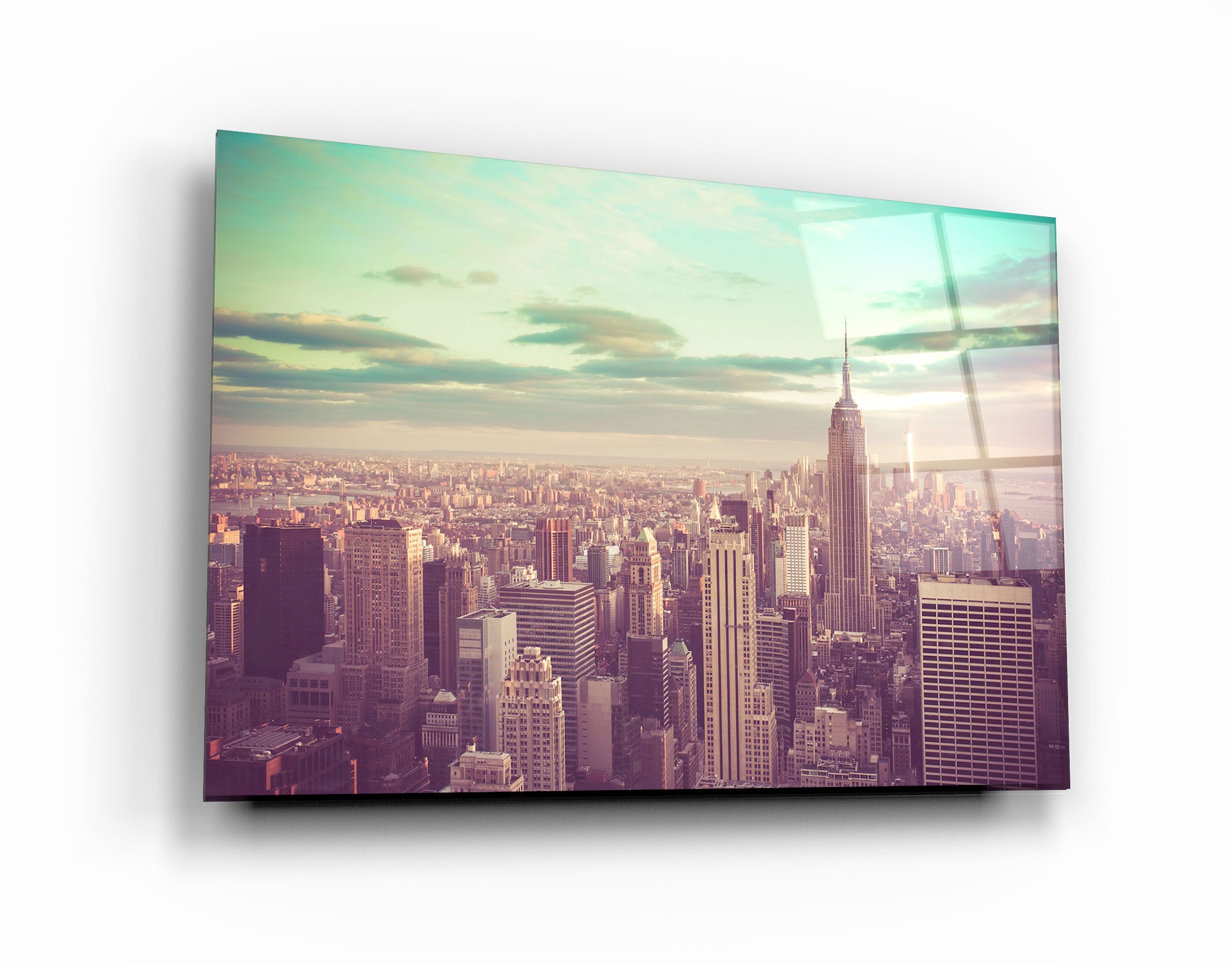 ・"New York City"・Glass Wall Art | Artdesigna Glass Printing Wall Arts.