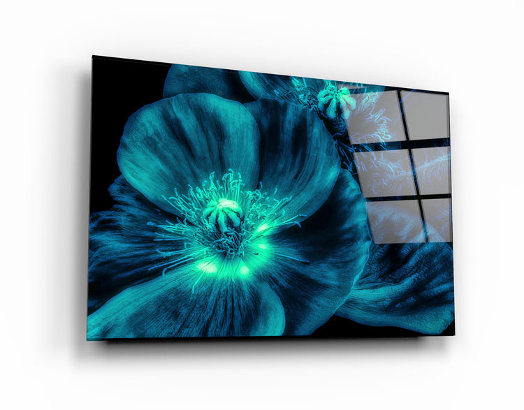 ・"Morning Glory"・Glass Wall Art | Artdesigna Glass Printing Wall Arts.