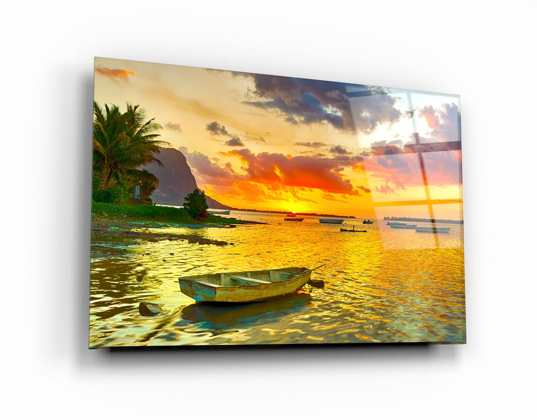 ・"Mauritius"・Glass Wall Art | Artdesigna Glass Printing Wall Arts.