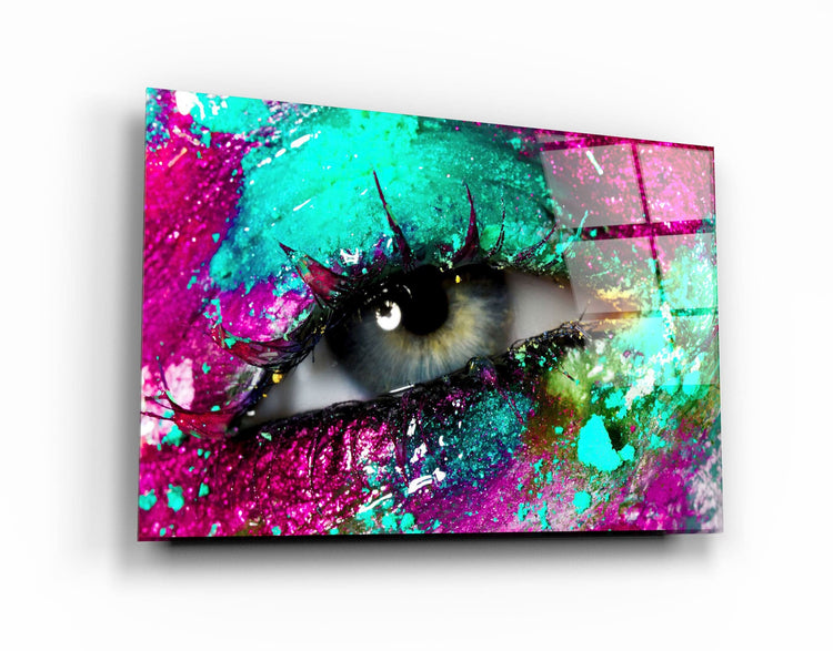 ・"Eye In Colors V1"・Glass Wall Art | Artdesigna Glass Printing Wall Arts.