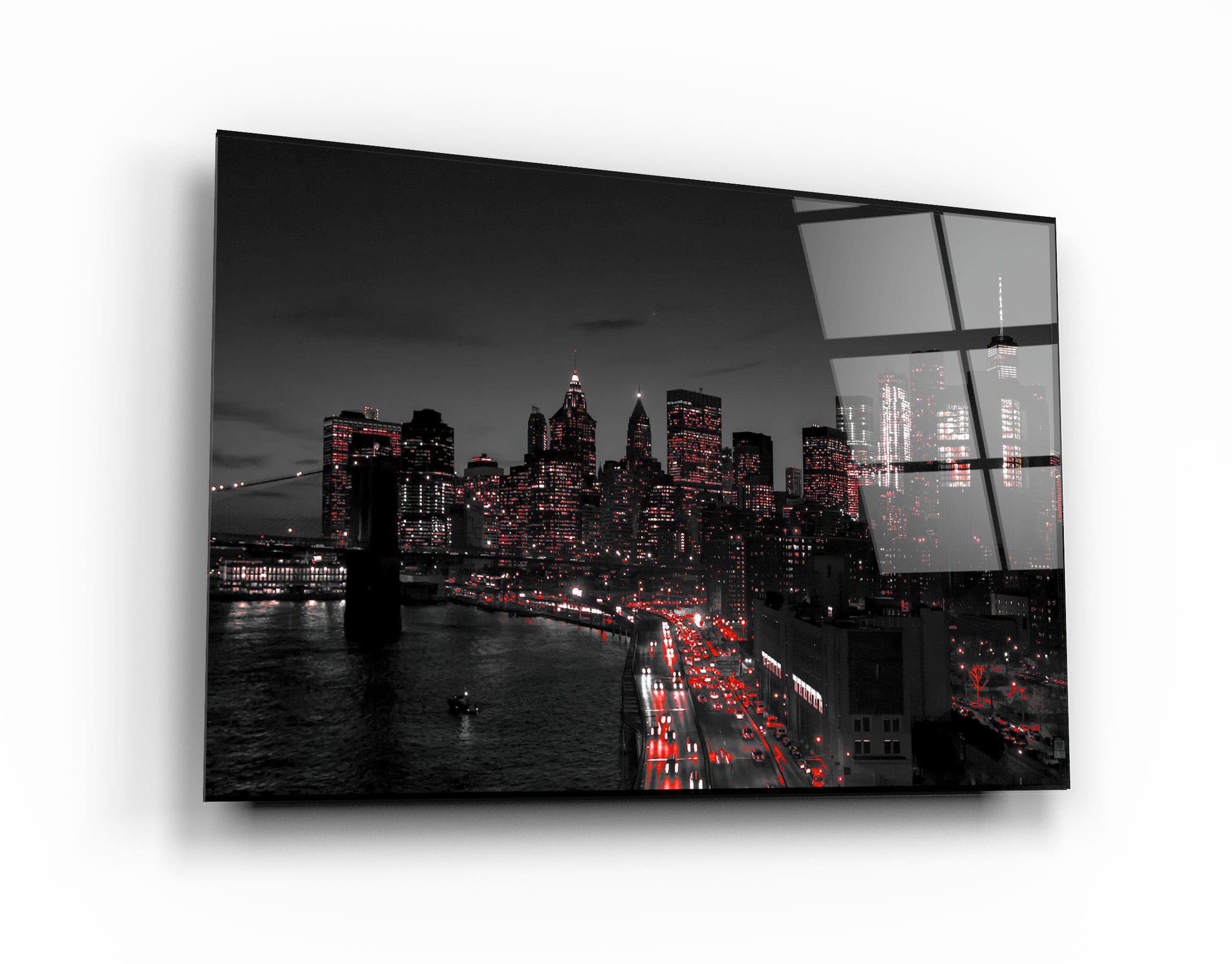 ・"Gotham City"・Glass Wall Art | Artdesigna Glass Printing Wall Arts.