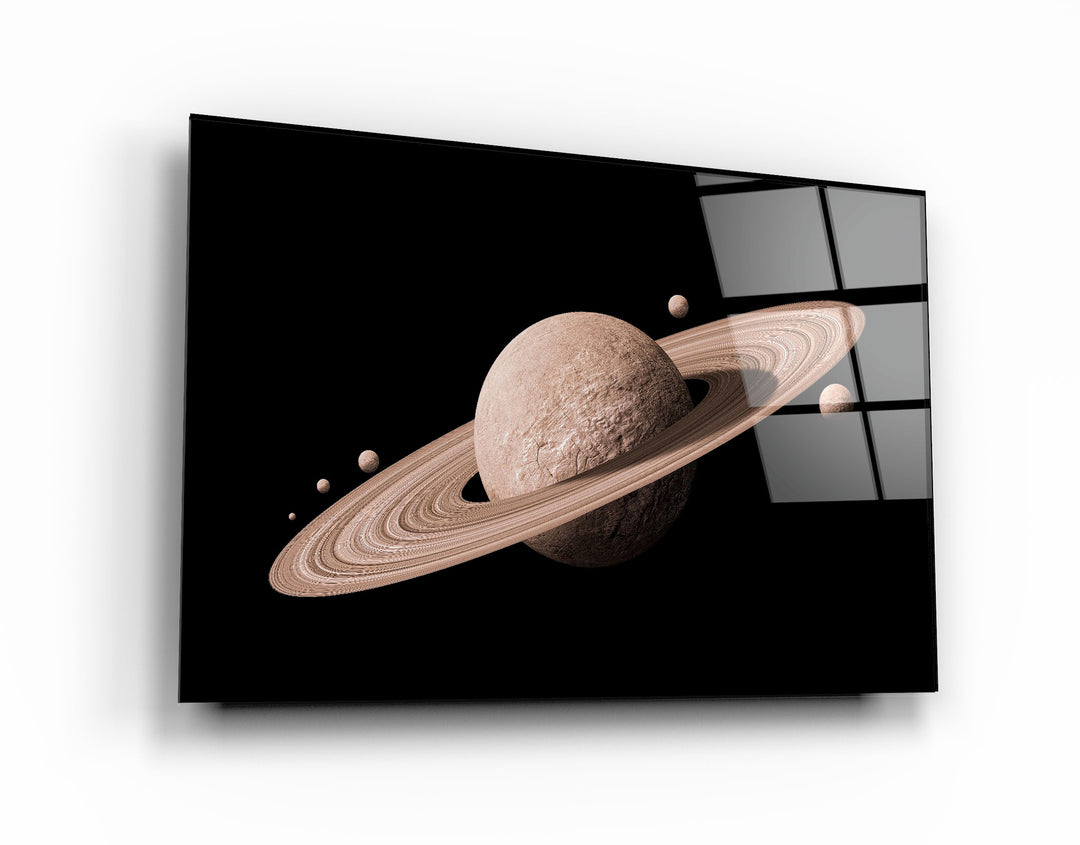 ・"Saturn"・Glass Wall Art | Artdesigna Glass Printing Wall Arts.