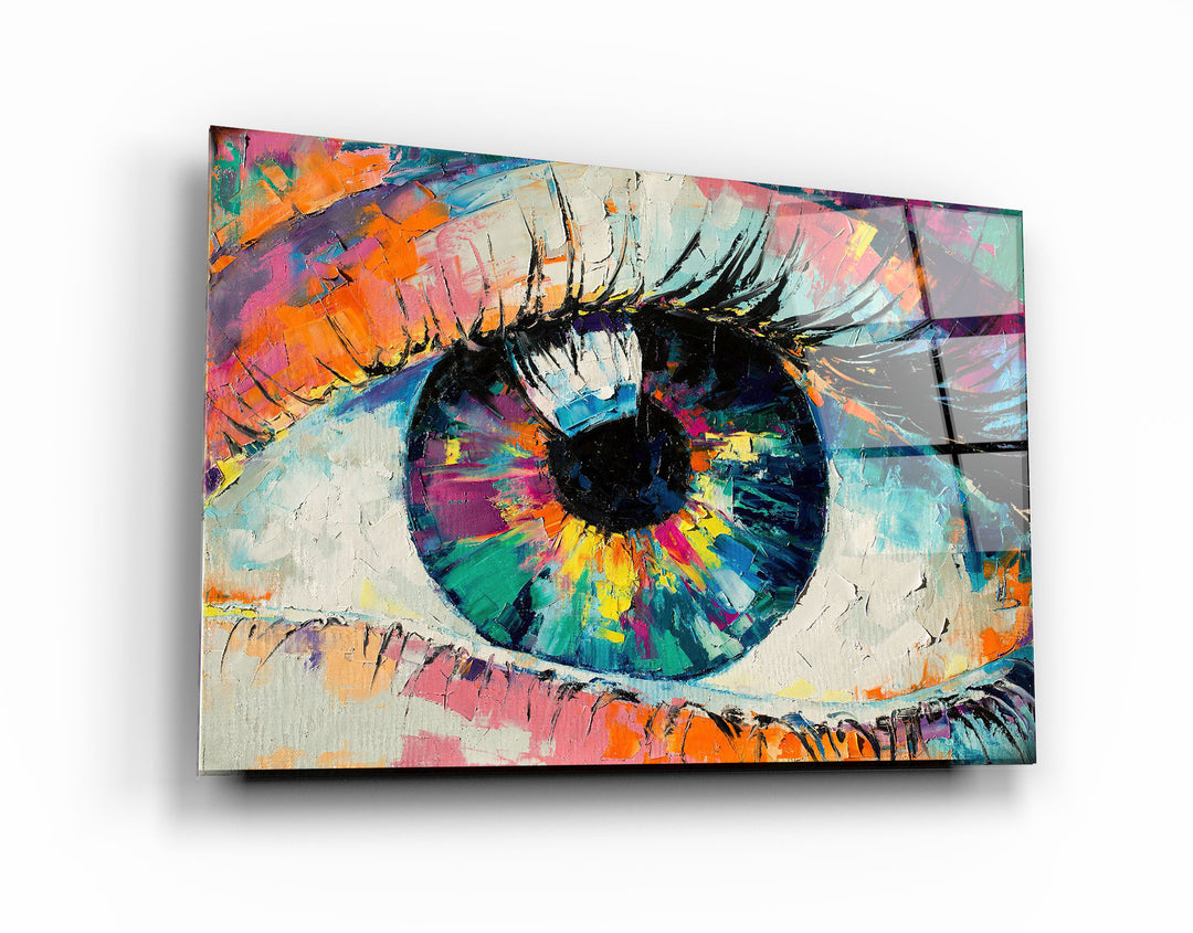 ・"Eye In Colors V2"・Glass Wall Art | Artdesigna Glass Printing Wall Arts.