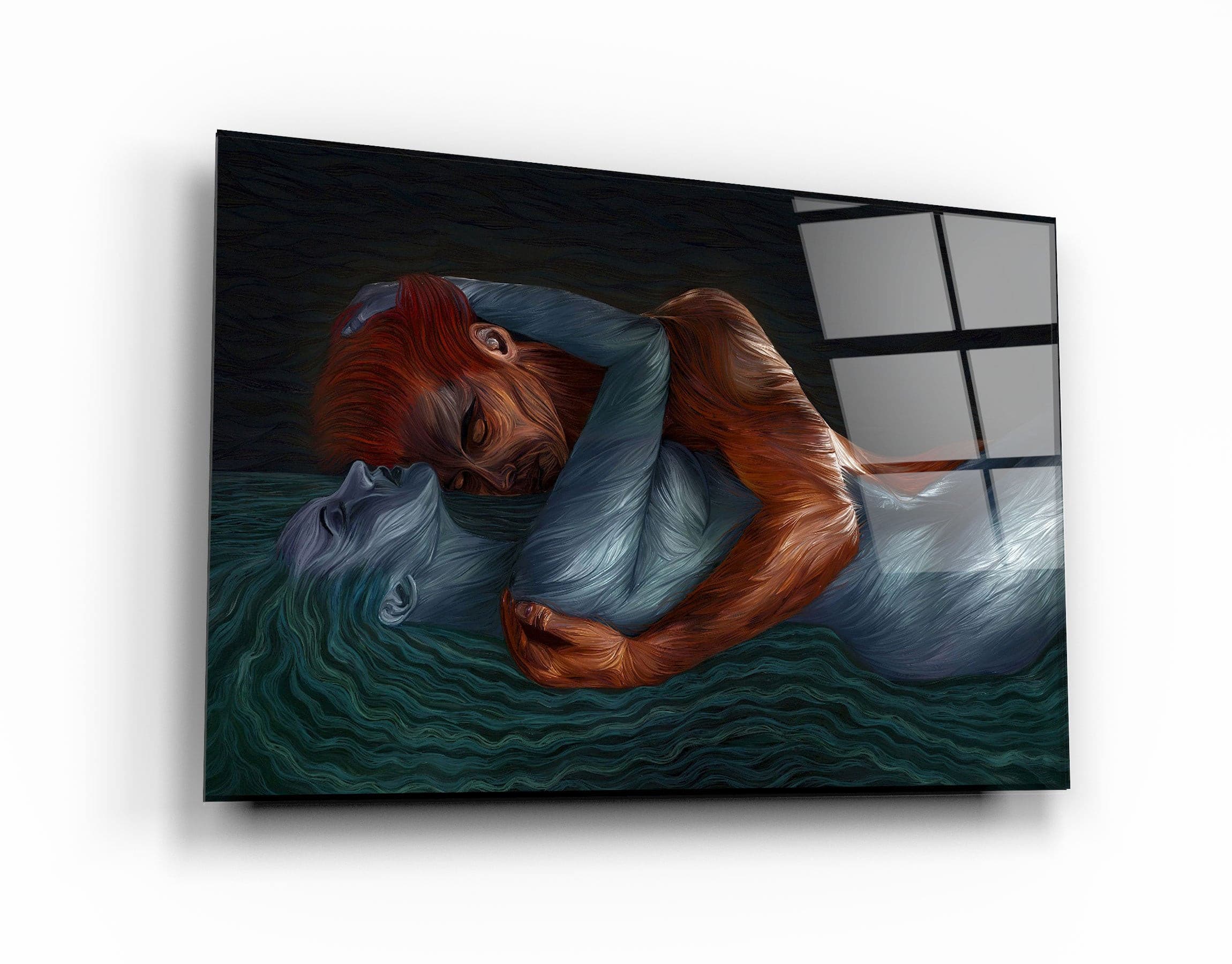 ・"Twin Flame Reunion"・Glass Wall Art | Artdesigna Glass Printing Wall Arts.