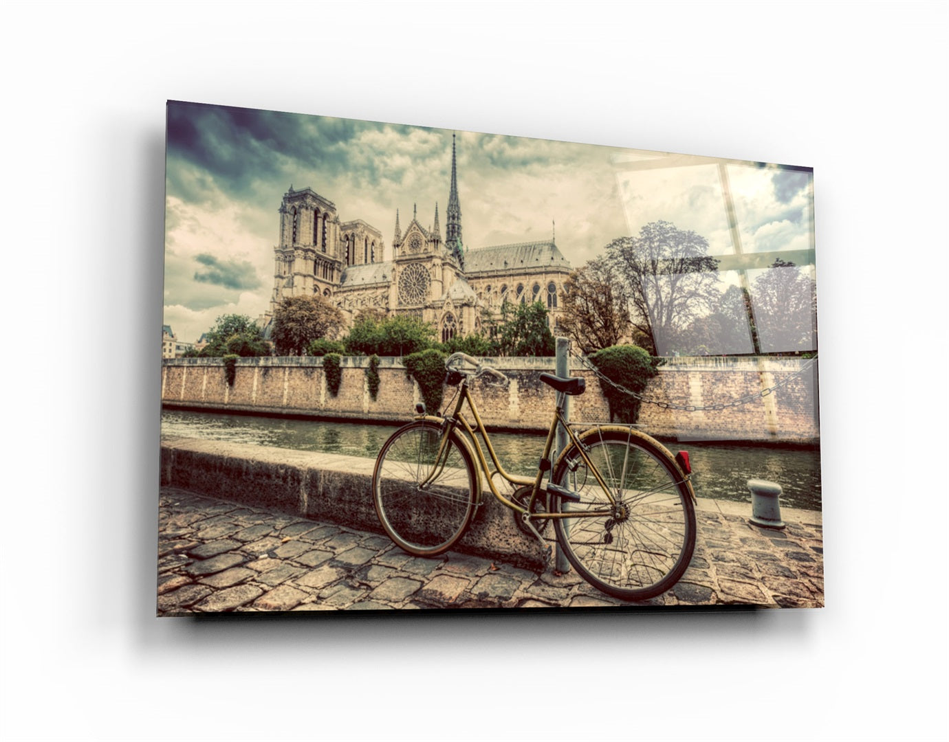 ・"Bicycle"・Glass Wall Art | Artdesigna Glass Printing Wall Arts.