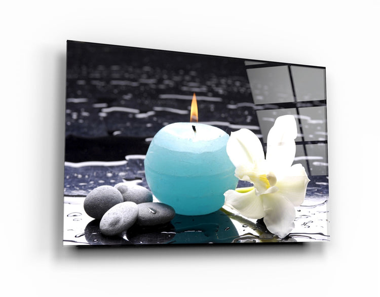 ・"Candle"・Glass Wall Art | Artdesigna Glass Printing Wall Arts.